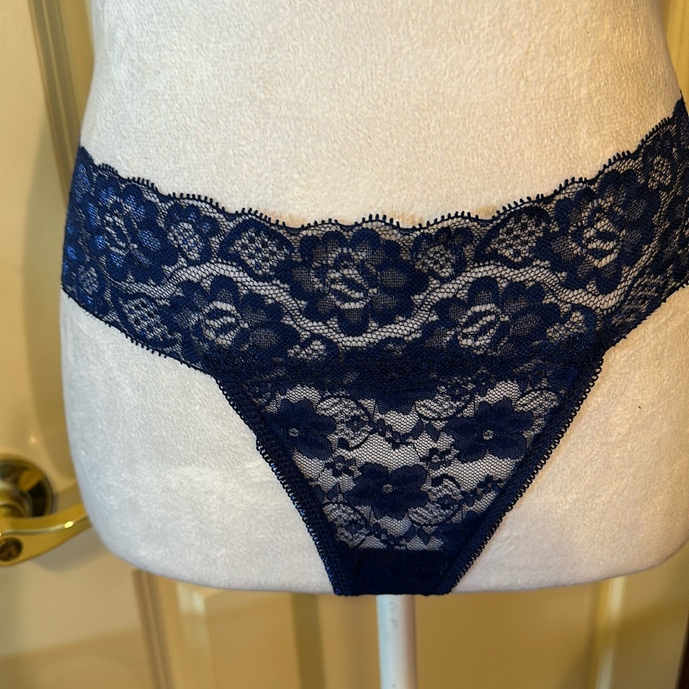 Navy lace boy panties BRAND NEW NEVER WORN